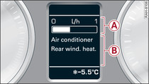 Instrument cluster: Auxiliaries